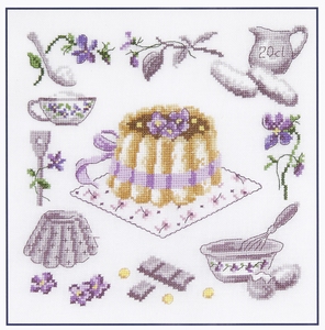 Grote paarse taart (La charlotte a la violette)  compleet set